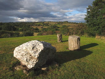 Ballycommane boulder-burial and standing stones 3